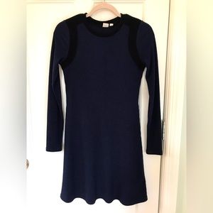 🎁Free with Purchase!🎁 Gap Blue Stretch Knit Dress Long Sleeved Size XSmall